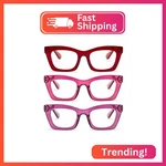 Prtcslwd Reading Glasses For Women Style Oversized Square Spring Hinge Blue Ligh. Fixed Price $16.94.
