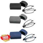 Prtcslwd 2 Pack Folding Reading Glasses Mini Blue Light Reader. Fixed Price $27.99.