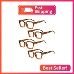 Eyekepper 4 Pack Ladies Reading Glasses - Oversized Square Design Readers For Wo. Fixed Price $19.68.