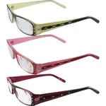 3 Pairs Women's High-powered Reading Glasses: Beige, Pink And Frames +6.00. Fixed Price $31.99.