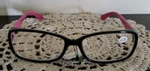 Cheetah Eyewear +2.25 Reading Glasses Black & Pink Acrylic Frames O4. Fixed Price $16.96.
