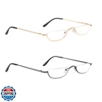 Covesato Half Frame Reading Glasses, Metal Moon Readers For Women 2. Fixed Price $20.00.