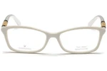 Swarovski SW5257 021 Ivory White Plastic Cat Eyeglasses 53-16-140 SK5257 Rx. Fixed Price $160.00.
