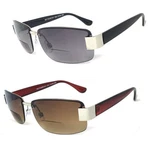 Semi Rimless Mens Pilot Bifocal Sunglasses Readers Reading. Fixed Price $13.99.