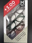 Members Mark Style 104 +3.00 Pairs Reading Glasses. Fixed Price $11.99.