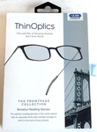 New Thinoptics Brooklyn +2.00 Clear Frame Reading Glasses W/ Milano Case Readers. Fixed Price $24.95.