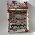 Tahari Premium Reading Glasses Set Of 3 Pairs +1.50 Strength Pink (boxed) Nib. Fixed Price $29.99.