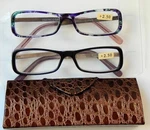 Franco Sarto Pack Hard Case Reading Glasses Readers Rhinestones +2.50 New. Fixed Price $39.99.
