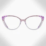 Jimmy Women's Light Purple Readers With Pink Swarovski Crystals. Fixed Price $68.00.