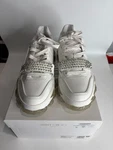 Jimmy Choo X Diamond Strap Crystal Embellished Low Top Sneaker White Size 45 Eu. Fixed Price $349.99.