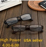 Clear Reading Glasses +400 +450 +500 +550 +600 Strength Extra High Power Us Free. Fixed Price $19.99.
