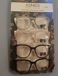 Jones New York Designer Reading GLASSES4 Pair Grey, Pink, Brown, Black Readers. Fixed Price $24.99.