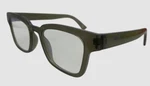 The Book Club Unisex Gray Square Acrylic Reading Glasses +0.0 Size 50-20-145. Fixed Price $13.76.