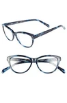 Women's Corinne Mccormack 'marley' 50MM Reading Glasses - Blue +1.0. Fixed Price $36.40.