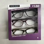 Design Optics By F.g Women's Fashion Reading Glasses +1.50 3-PK 1408224. Fixed Price $12.49.