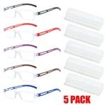 5 Pack Rimless Reading One-piece Design Readers Clear Frames Eyeglasses. Fixed Price $29.97.