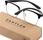 Blue Light Glasses Men Rectangle Large Browline Computer Gaming Blo. Fixed Price $48.92.