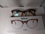 Optimum Optical Atlas Reading Glasses +2.00 Ivory Scratch & Glare Resistant. Fixed Price $19.90.