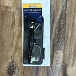 Foster Grant Cole Reading Glasses +2.00 Rectangle Full Rim Black/clear. Fixed Price $10.00.