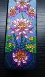 Handmade Diamond Painting Eyeglass Case Floral Rhinestone Hard Shell Glasses.... Fixed Price $18.00.