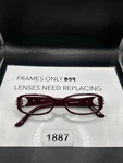Brighton Handmade Balboa Heart Reader Eyeglasses Frames Only 49-18 Dark Red. Fixed Price $33.99.