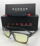 New Gunnar Computer Eyeglasses Vertex 54-16 Smoke Frames W/ Amber Yellow Lenses. Fixed Price $59.95.