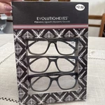 Evolution Eyes Textured Set Of 3 Pairs Reading Glasses +2.50 Strength. Fixed Price $30.00.