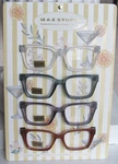 Max Studio 4-PACK Premium Quality Reading Glasses Readers Multi-colored New. Fixed Price $36.54.