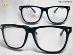 Mens Classic Vintage Retro Style Clear Lens Eye Glasses Black Frame Silver Cross. Fixed Price $14.94.
