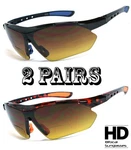 2 Pairs Hd Amber Anti Glare Lens Bifocal Reader Sunglasses Women +1.00 +3.00. Fixed Price $22.99.