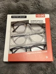 Foster Grant Reading Pack- Glasses +3.00 Scratch Resistant 1 Case Costco. Fixed Price $14.99.