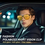 Teraise Clip-on Night Vision Glasses Flip Up Driving Women Hd Polari. Fixed Price $32.99.
