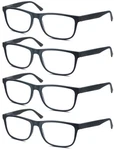 Olomee Men Matte Black Large Oversized Reading Glasses +1.50 Lightweight Readers. Fixed Price $30.49.