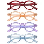 Kokobin 4-PACK Small Round Reading Glasses Comfortable Readers Colored Stylis.... Fixed Price $25.87.