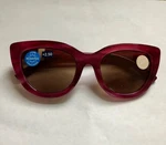 New Magenta Capri Peepers Cat Eye Sun Readers +2.50. Fixed Price $19.99.