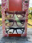 Nicole Miller 3-PACK Premium Reading Glasses Readers +1.50 New Authentic. Fixed Price $39.00.