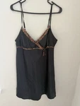Morgan Taylor Intimates Black Animal Leopard Print Slip Dress Lingerie Sz. Fixed Price $16.99.