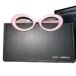 Zigi + Marais Elsa Pink Oval Blue Light Glasses Milky Anthropologie. Fixed Price $29.99.