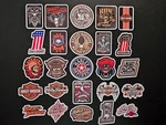 Harley Motorcycles Inspired Stickers Shield & Bar Decals Biker Chopper Hog. Fixed Price $5.00.