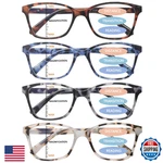 Stastend 4 Pack Progressive Multifocal Reading Glasses Women Spring Hinge. Fixed Price $39.97.