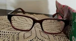 Foster Grant Reading Glasses TG0417 Roxanna Gold Red +1.75 Lenses Cloth CASE-2I. Fixed Price $24.00.