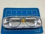 Judd's New Cross Reader's +1.00 Reading Glasses Clear Blue Frames. Fixed Price $8.00.