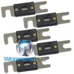 Dei Pcs Anl Black Chrome Heavy Duty Top Quality 150 Car Amplifier Fuses. Fixed Price $14.99.