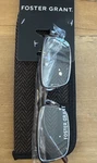 Reading Glasses Peter Brown Half-frame Readers With Case Foster Grant. Fixed Price $5.44.