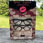 Betsey Johnson 3 Pair Thick Reading Glasses Blk/tortoise/pink Readers New. Fixed Price $31.00.