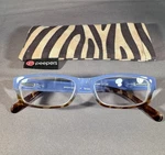 Peepers Eyeglass Readers 150+ Lavender And Zebra Print With Case. Fixed Price $16.00.