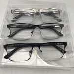 New Lot Of 3 - Foster Grant Reading Glasses +2.00 Black Metal Frame Full Rim. Fixed Price $14.99.