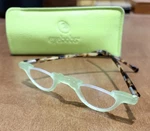 Eyebobs Reading Glasses Topless 2110 27 35-29 +1.50 Green W/ Case. Fixed Price $79.00.