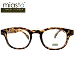 Miasto "ciao" Preppy Round/squarish Keyhole Rubber Reading GLASSES+3.00 Tortoise. Fixed Price $18.39.