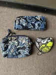 Vera Bradley Lot - Sweetheart Coin Purse Keychain Makeup Bag Glasses Case. Fixed Price $9.99.